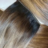 Три двойни реда естествена коса (клас Делукс JSP)| 48 см / 146 грама, снимка 2 - Аксесоари за коса - 45470975