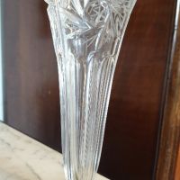 Кристална стъклена ваза. , снимка 1 - Декорация за дома - 45580291