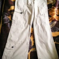 Дамски дълъг спортен панталон "Creasy World" с много джобове!цвят крем-ХЛ,2ХЛ, снимка 1 - Панталони - 45539862