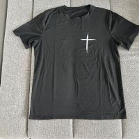 Мъжка черна тениска размер L/XL, снимка 3 - Тениски - 45323141