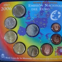 Испания 2006 – Комплектен банков евро сет от 1 цент до 2 евро + възпоменателен медал Колумб, снимка 1 - Нумизматика и бонистика - 45544820