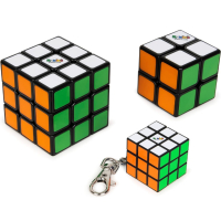 Комплект оригинални Рубик кубчета 2x2, 3x3 & Ключодържател - С цветни пластини, снимка 2 - Игри и пъзели - 44996880