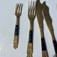 Вилици лъжици нож бронз, снимка 3 - Антикварни и старинни предмети - 45573067