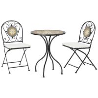 Градински сет маса с 2 стола , снимка 1 - Градински мебели, декорация  - 45483812
