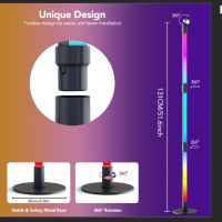 SKERITO LED ъглова подова лампа, RGB 16 милиона цвята, с приложение и дистанционно, снимка 8 - Лед осветление - 45417027