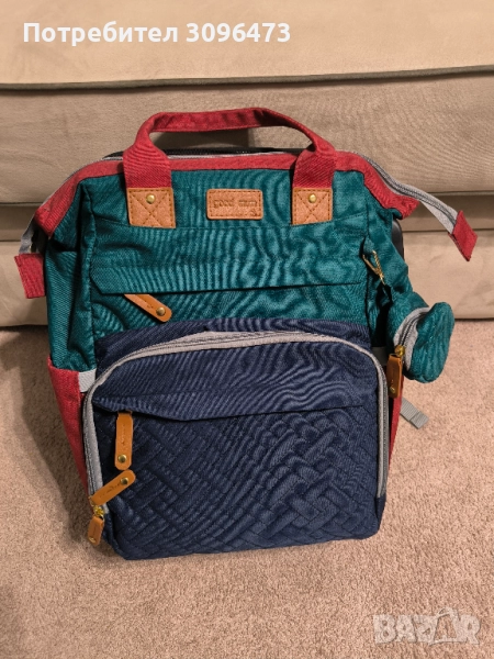 Нова бебешка раница good mum 3в1 с вграден повивалник, снимка 1