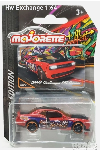 Majorette: Dodge Challenger SRT Demon  Series 11 Graffiti Art, снимка 1