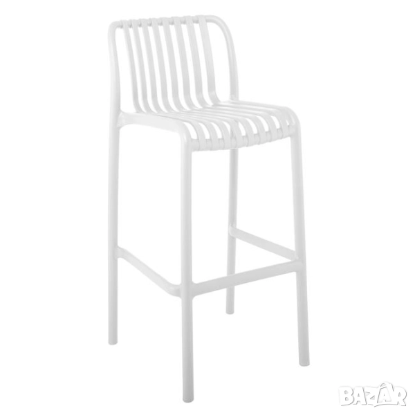 Бар стол бял  moda БЯЛ , снимка 1