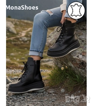 ДАМСКИ БОТИ ЕСТЕСТВЕНА КОЖА  КОД 113, снимка 1