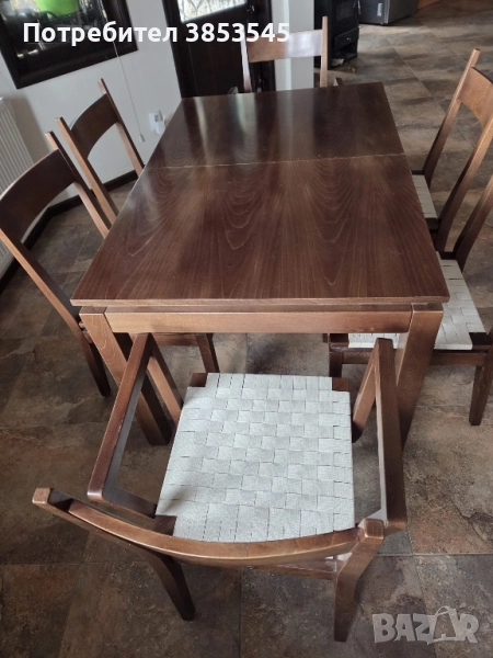 Трапезна маса bora +6стола, снимка 1