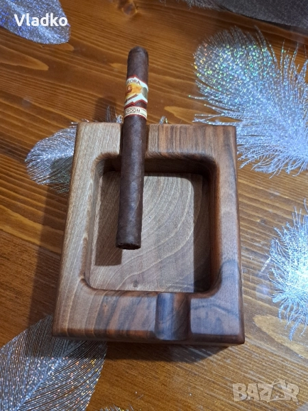 Дървен пепелник за пури , снимка 1