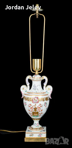 Порцеланова лампа от Porcelaine de Paris., снимка 1