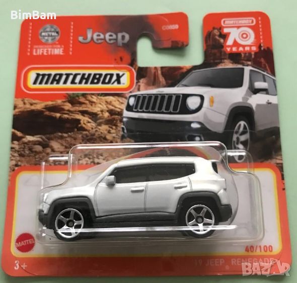 Оригиналнa количкa Matchbox 19 JEEP RENEGADE, снимка 1