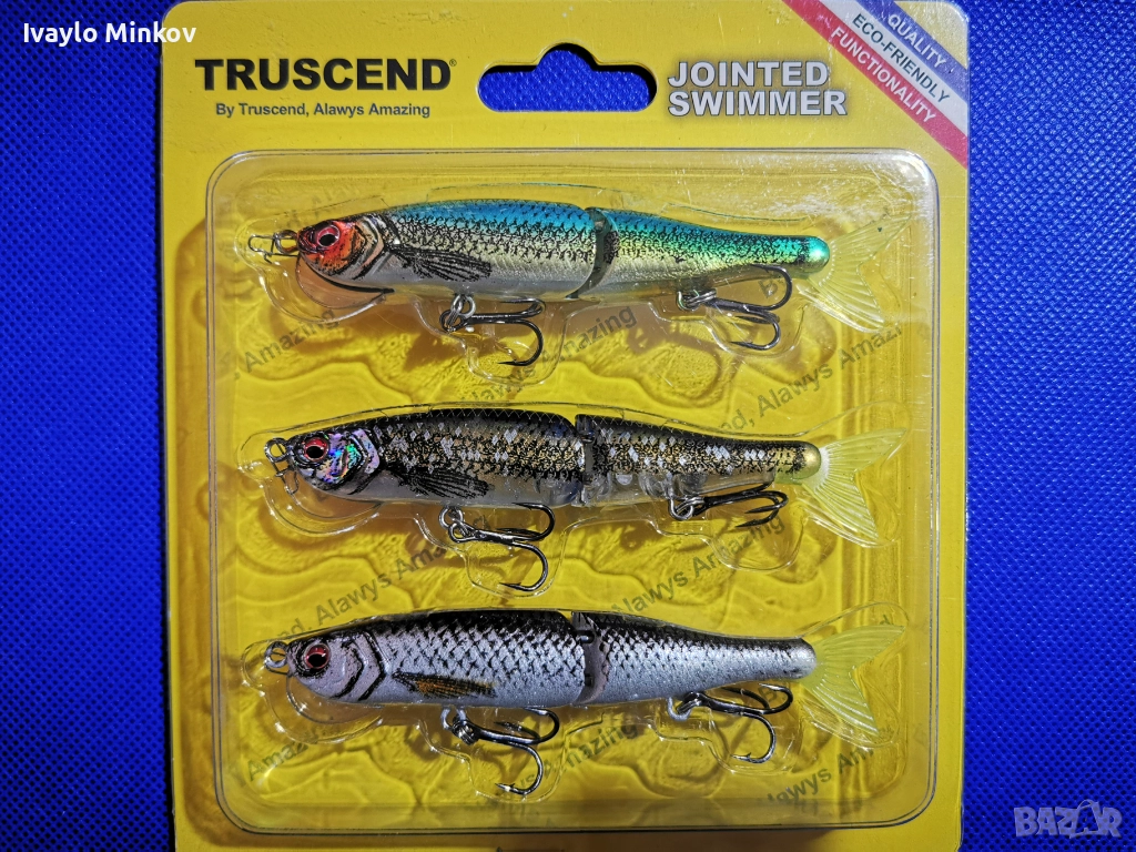 10см. 10гр. 3бр. Воблер Jointed Swimbait Truscend, снимка 1