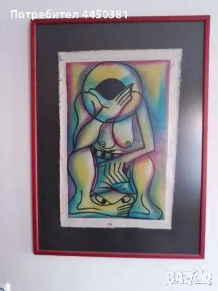 Комплект от две кубистични картини от , снимка 1