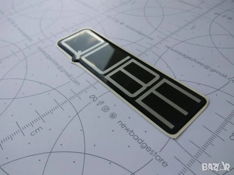 Комплект обемни емблеми QUBE за тонколони, снимка 1