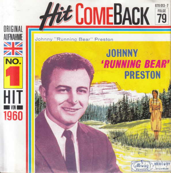 Грамофонни плочи Johnny 'Running Bear' Preston – Running Bear 7" сингъл, снимка 1