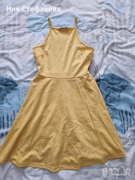 Жълта лятна рокля, снимка 1