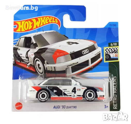 Колекционерска количка Hot Wheels AUDI 90 Quattro, снимка 1