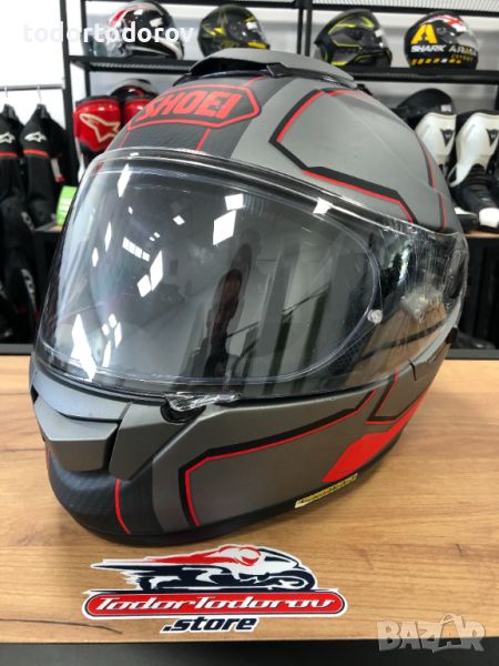 Mото каска SHOEI GT-AIR ,M 57-58 см.вградени очила,плака за визьора, снимка 1