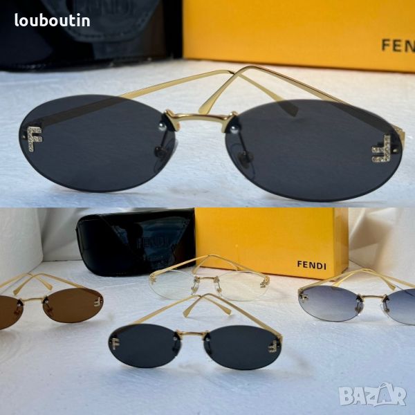  Fendi Дамски слънчеви очила елипса овални 4 цвята, снимка 1