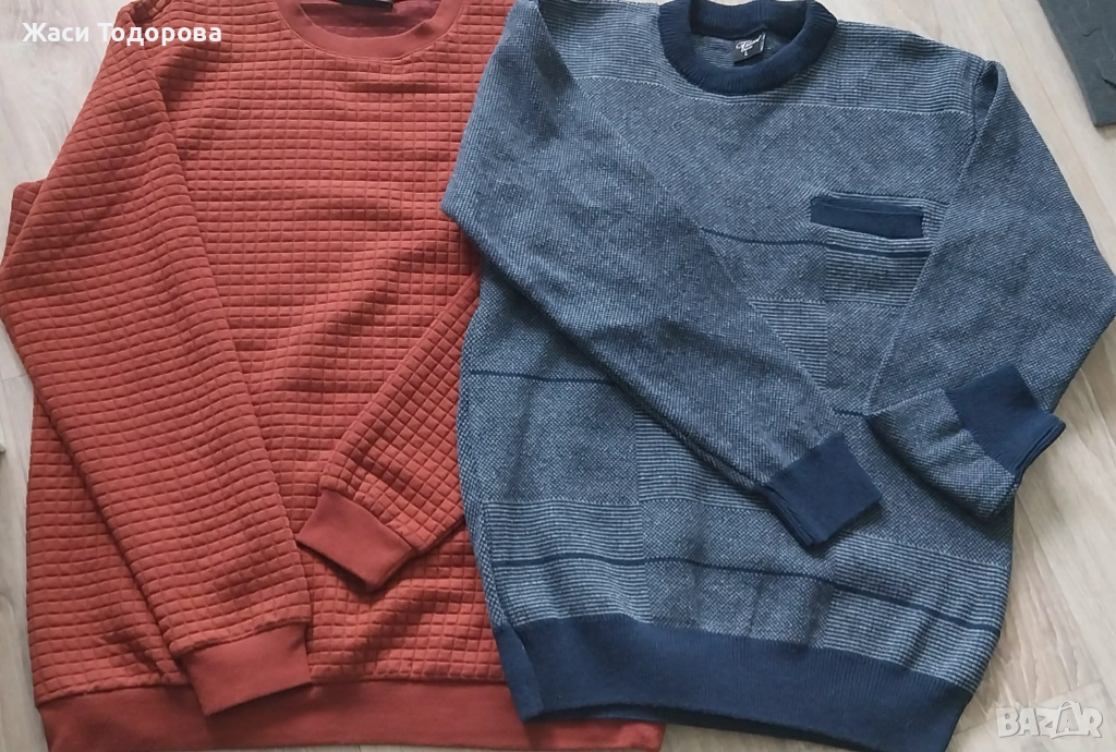 Мъжки пуловер и блузка, снимка 1