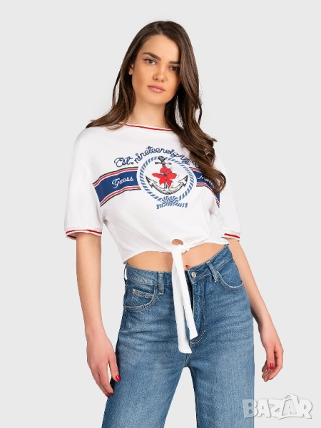 Guess Marine crop top/кроп топ, тениска , снимка 1