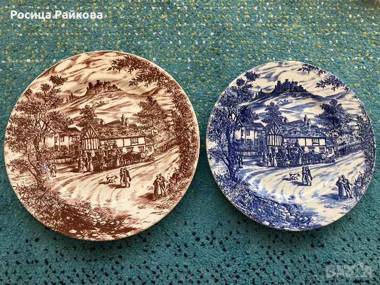 Порцеланови чинии Swan inn , снимка 1