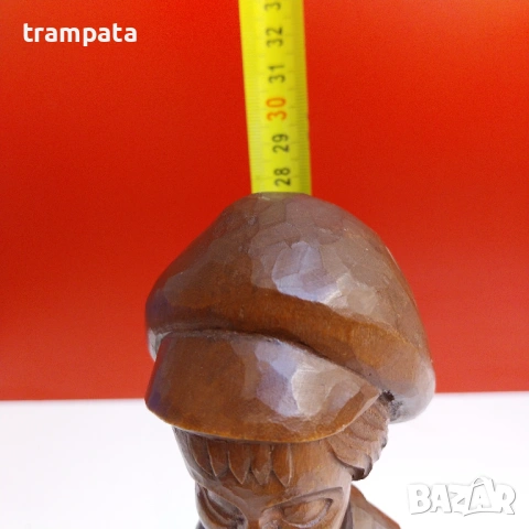 НАЙ ДОБРАТА ОФЕРТА Стара Немска дърврна фигура ръчна дърворезба , снимка 6 - Антикварни и старинни предмети - 53726328