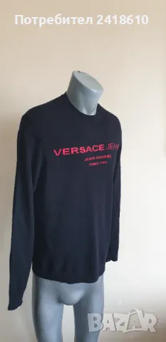 Versace Jeans Couture Cotton Knit Mens Size M ОРИГИНАЛ! Мъжки Памучен Пуловер!, снимка 6 - Пуловери - 49213739