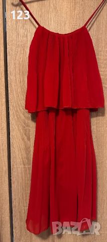 Червена лятна рокля, снимка 1 - Рокли - 45674946