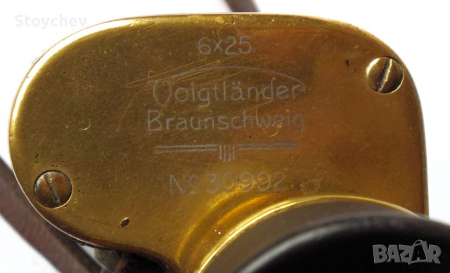 Колекционерски бинокъл Voigtländer Braunschweig 6x25, снимка 3 - Антикварни и старинни предмети - 45295114