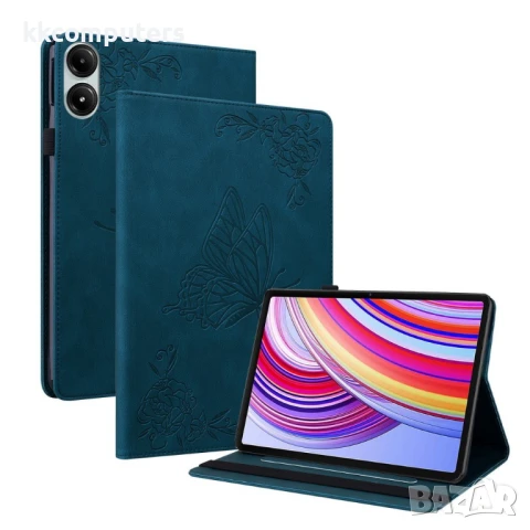 Xiaomi Redmi Pad Pro 12.1 Butterfly Flower Кожен Калъф и Протектор, снимка 4 - Калъфи, кейсове - 51027885