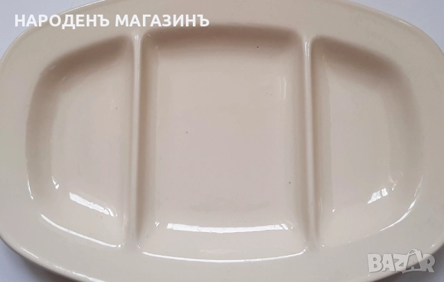 1874-1909 год. VILLEROY & BOCH – Антикварен немски порцелан Голямо порцеланово плато поднос сервиз, снимка 3 - Други ценни предмети - 52914590