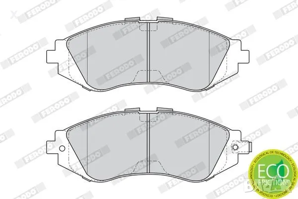 FERODO FDB1116 ПРЕДНИ НАКЛАДКИ CHEVROLET Rezzo, Evanda, Astra / SAAB 9-3 / DAEWOO Espero, Lanos, Nub, снимка 1 - Части - 37085303