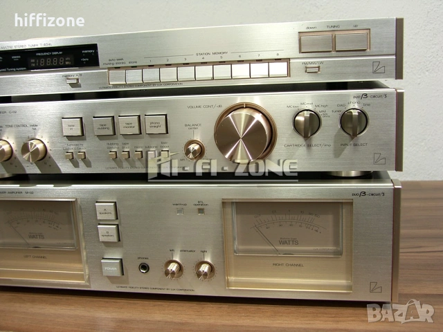 Комплект    Luxman c-02 / m-02 / t-404l , снимка 5 - Ресийвъри, усилватели, смесителни пултове - 53681742