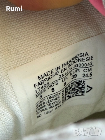 Оригинални кожени високи бели кецове Converse! 39 н, снимка 8 - Кецове - 24980084