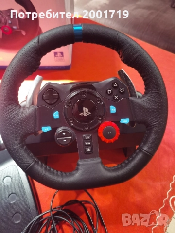 Волан и педали, кормило за плейстейшън logitech g23, снимка 2 - Игри за PlayStation - 51850443