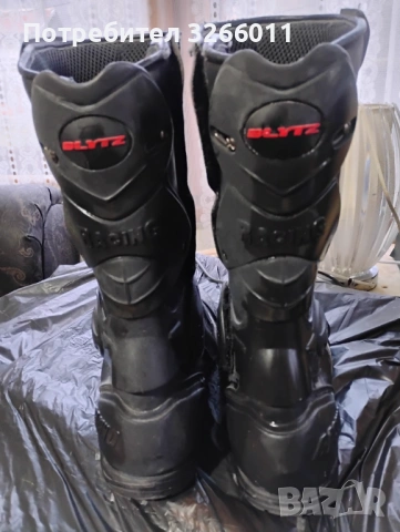 Кожени мото ботуши , снимка 4 - Мъжки ботуши - 53215102