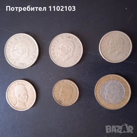 Монети от Турция, снимка 2 - Нумизматика и бонистика - 49959488