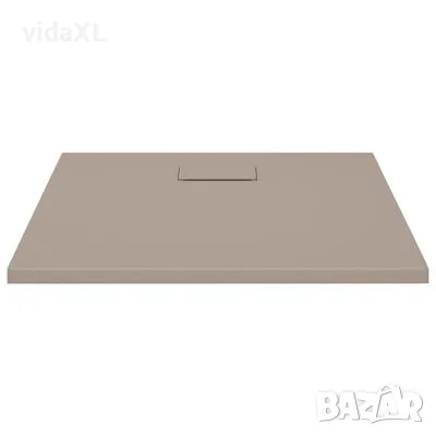 vidaXL Душ корито, SMC, кафяво, 80x80 см(SKU:148922), снимка 3 - Други - 48122164