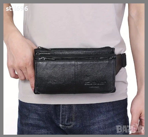 Чанта за През рамо или Кръста от Истинска Кожа НОВО., снимка 3 - Чанти - 51785416