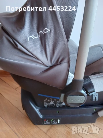 Бебешко столче за кола-nuna и преносима подложка за бебе на nuna, снимка 5 - Столчета за кола и колело - 51353325