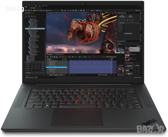 16" 165Hz ThinkPad P1 / i9-13900H / 64GB / 1TB SSD /RTX 2000 Ada / Win11Pro, снимка 2 - Лаптопи за работа - 52001465