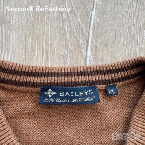 Мъжки пулове Baileys памук вълна размер XXL, снимка 2 - Пуловери - 53809309