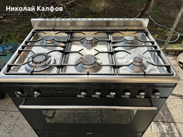 Комбинирана професионална готварска печка Смег/Smeg , снимка 10 - Печки, фурни - 52925374