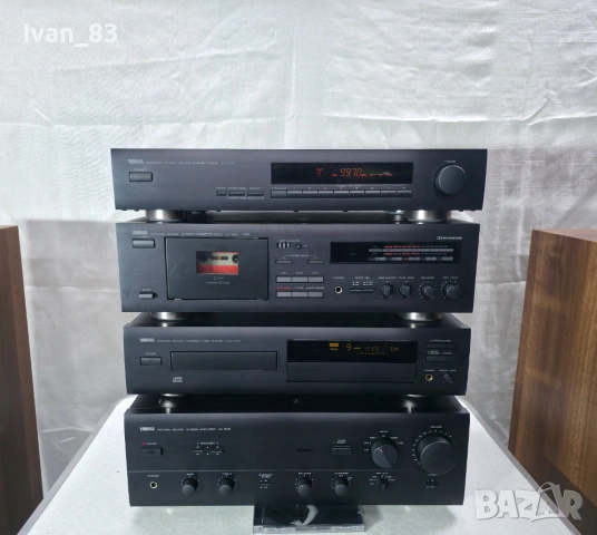 Сет Yamaha усилвател AX 570 дек KX 260 тунер TX 470 и CD X 870 