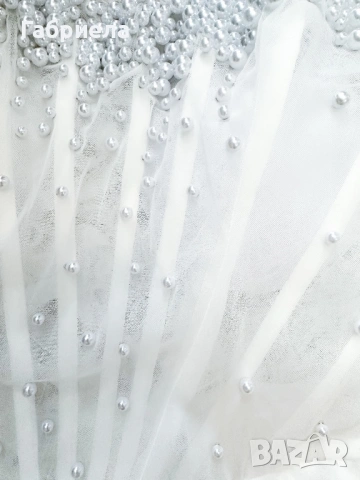 Нова официална къса рокля в бяло, снимка 4 - Рокли - 53575542