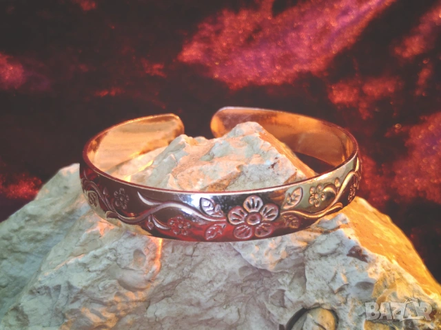 Медна терапевтична гривна 25, снимка 2 - Гривни - 53686468