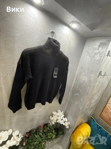Черно поло, много топло и меко, снимка 4 - Блузи с дълъг ръкав и пуловери - 52480971
